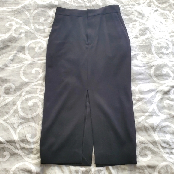 H&M Skirts Hm Midi Skirt With Slit Poshmark